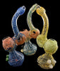 Spiral Striped Color Changing Sherlock Glass Bubbler - 1873