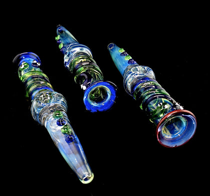 Colorful Steam Roller Smoking Glass Pipe -Wholesale Glass Pipe -4043