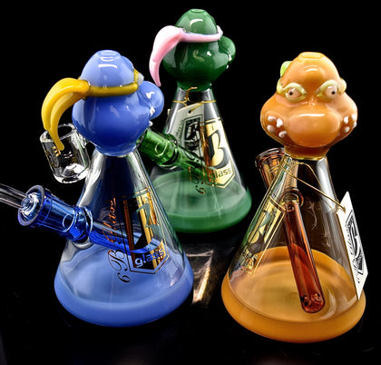 Skull /Face wholesale Glass Pipe Water Pipe -6b Glass -2022B41