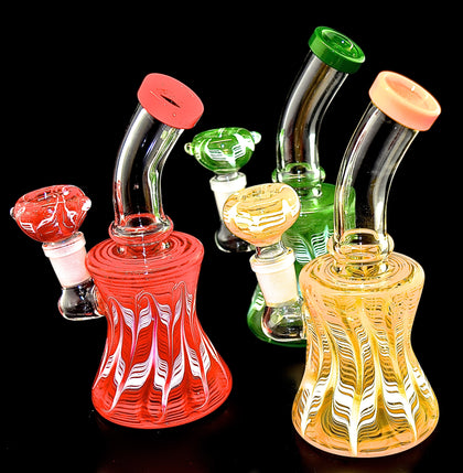 Rasta Smoking Glass Water Pipe -Wholesale Glass Pipe -1981