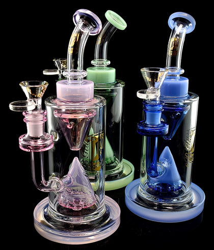 2024 Slim Color 6b Glass Water Pipe Smoking Bong with 14mm 6b glass Bowl - 2023B50