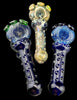 Fumed Multicolor Marbles Glass Pipe | Wholesale Glass Pipe - 4172