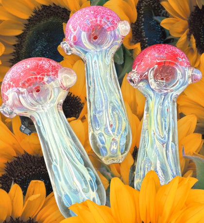 Color Changing Fumed Floral Glass Pipe | Wholesale Glass Pipe -4178