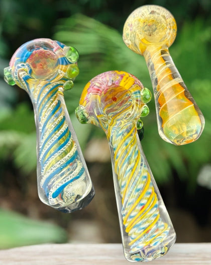 Authentic Swirl Glass Art Smoking Glass Pipe | Wholesale Glass Pipe -4223