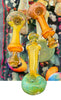 4" Gold Flaming Smoking Glass Pipe -Wholesale Glass Pipe -4271