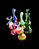 Small 2 Part Decal Print Silicone Sherlock Bubbler-1319