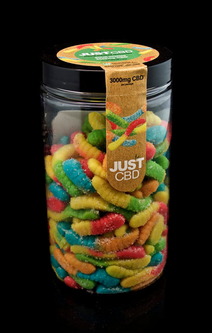 JUST CBD-GUMMIES-3000MG | BEARS WORMS | WHOLESALE GLASS PIPE-872