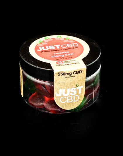 JUST CBD-GUMMIES-250MG | CHERRIES | WHOLESALE GLASS PIPE-864