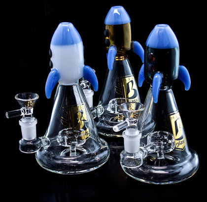 6B Glass by Rocket Style colorful smoking glass bongs